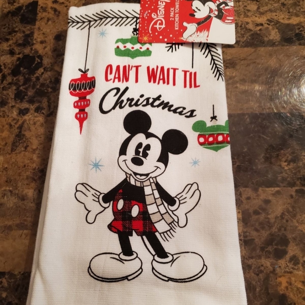 Disney Mickey Mouse Holiday kitchen towels